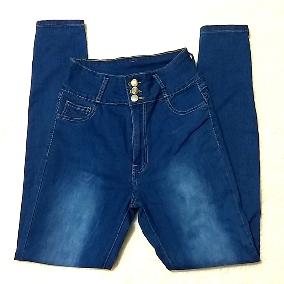 Skinny Jeans,High Waist, Butt Lifting, Size L Junior/ Adult M - Picture 2 of 11